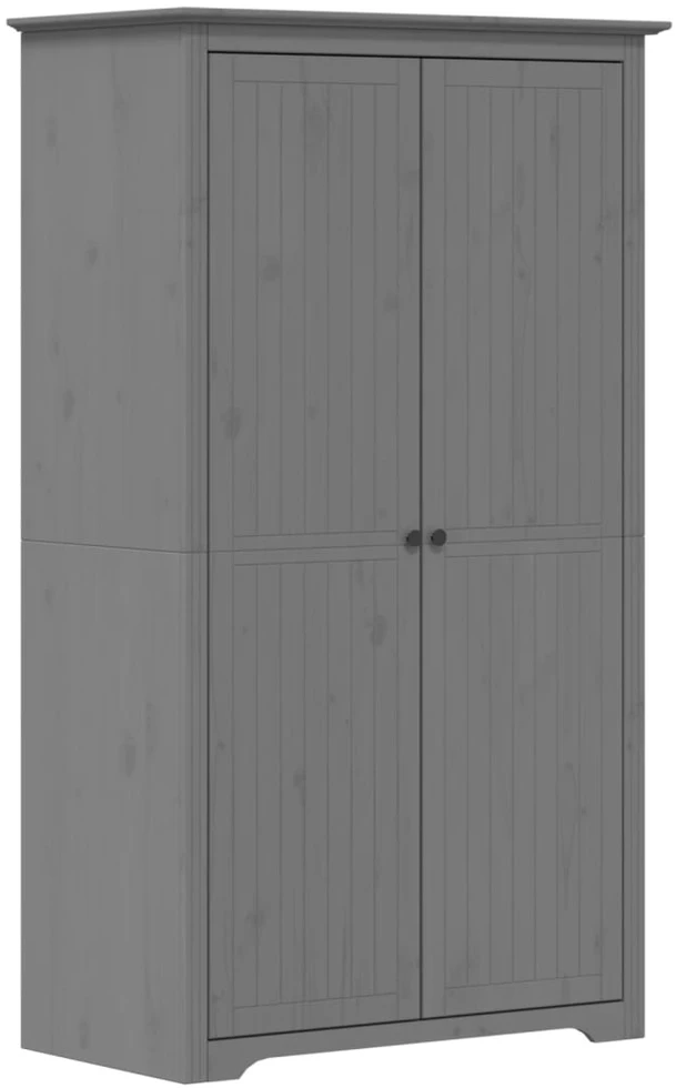 Drabužių spinta BODO, pilka, 99x53,5x173 cm, pušies masyvas