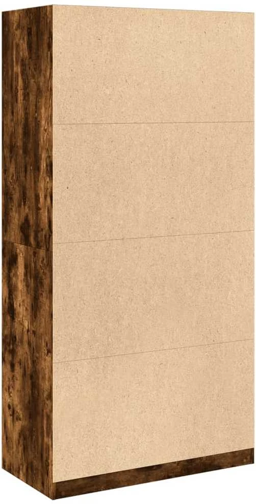Drabužių spinta, dūminio ąžuolo, 100x50x200cm, apdirbta mediena