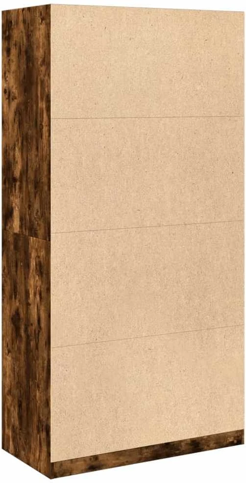Drabužių spinta, dūminio ąžuolo, 100x50x200cm, apdirbta mediena