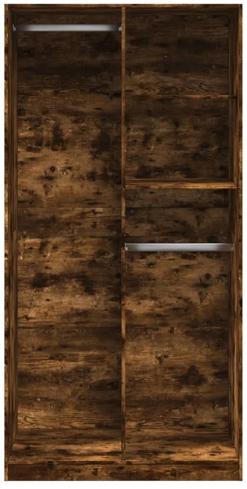 Drabužių spinta, dūminio ąžuolo, 100x50x200cm, apdirbta mediena