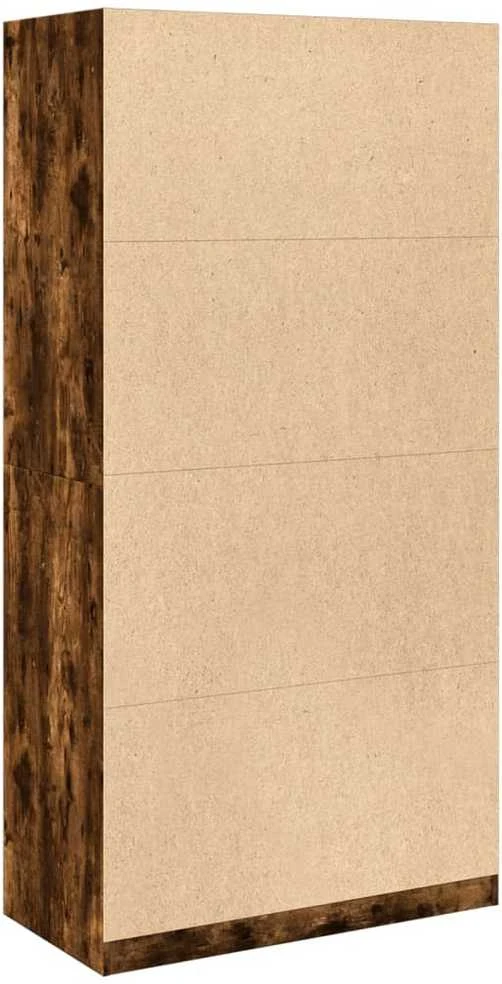 Drabužių spinta, dūminio ąžuolo, 100x50x200cm, apdirbta mediena