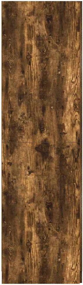 Drabužių spinta, dūminio ąžuolo spalvos, 80x52x180cm, mediena