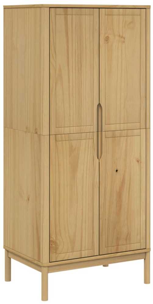 Drabužių spinta FLORO, vaško ruda, 77x53x171cm, pušies masyvas