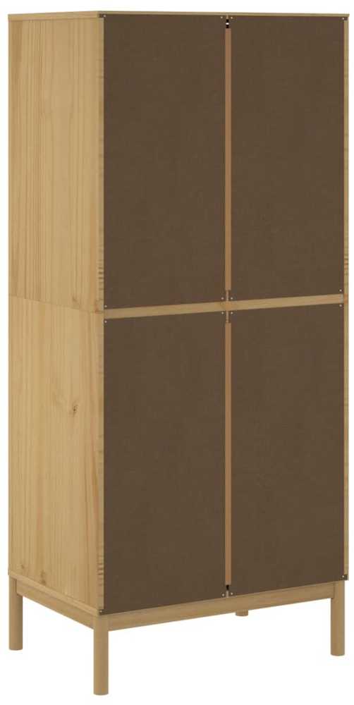 Drabužių spinta FLORO, vaško ruda, 77x53x171cm, pušies masyvas