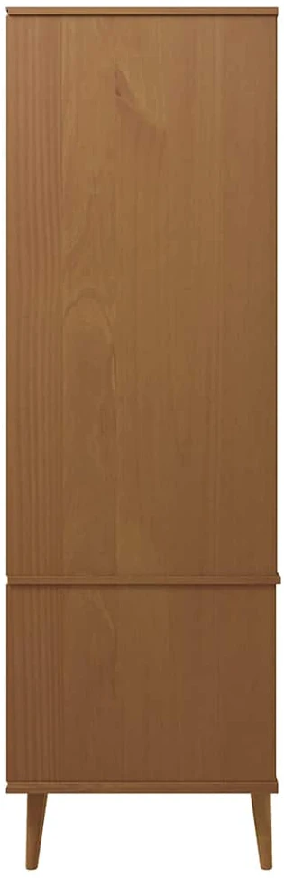 Drabužių spinta MOLDE, ruda, 90x55x175cm, pušies masyvas
