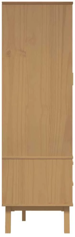 Drabužių spinta OLDEN, balta/ruda, 76,5x53x172cm, pušis