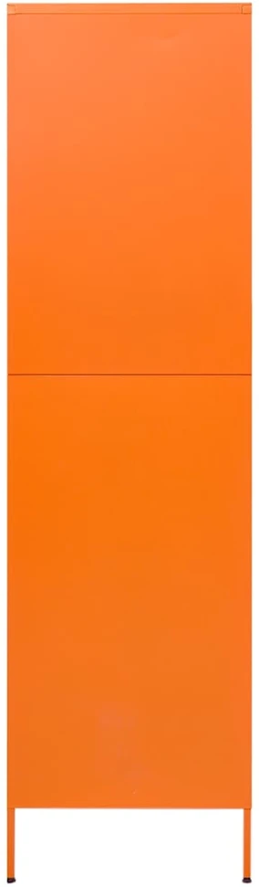 Drabužių spinta, oranžinė, 90x50x180cm, plienas
