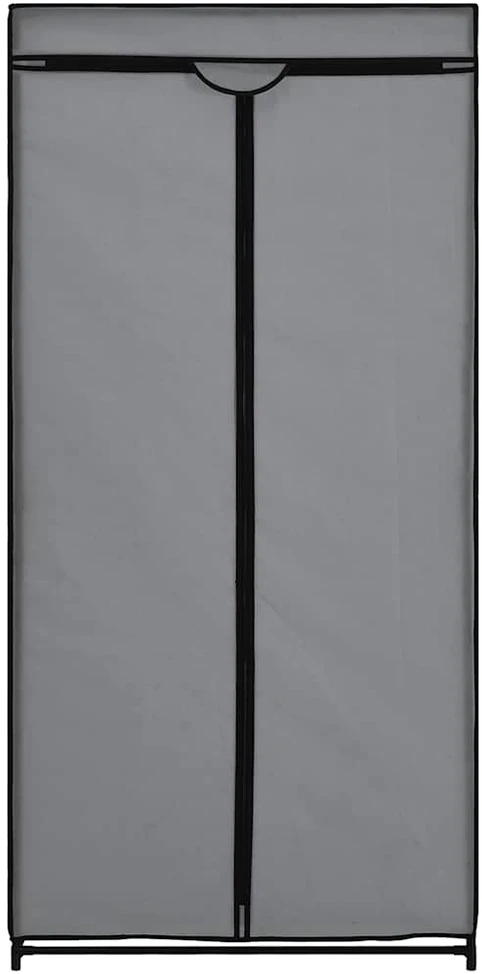 Drabužių spinta, pilka, 75x50x160cm
