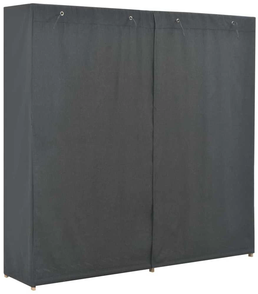 Drabužių spinta, pilkos sp., 173x40x170cm, audinys