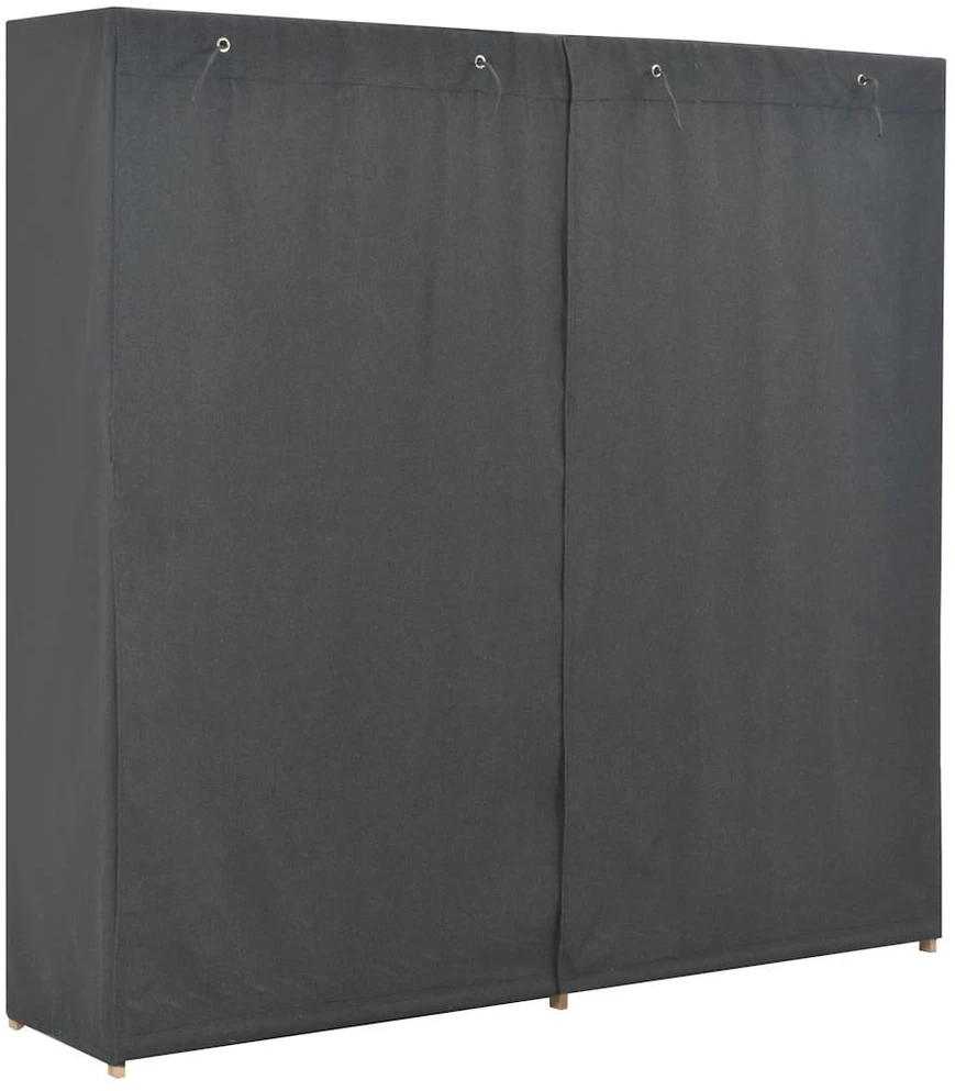 Drabužių spinta, pilkos sp., 200x40x170cm, audinys