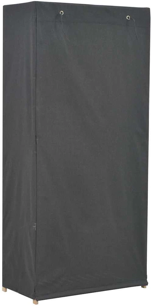 Drabužių spinta, pilkos sp., 79x40x170cm, audinys