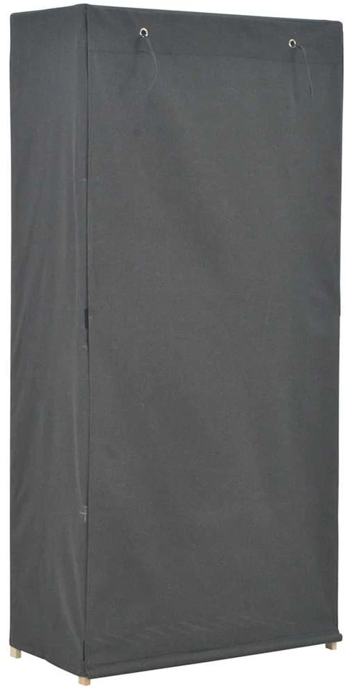 Drabužių spinta, pilkos sp., 79x40x170cm, audinys