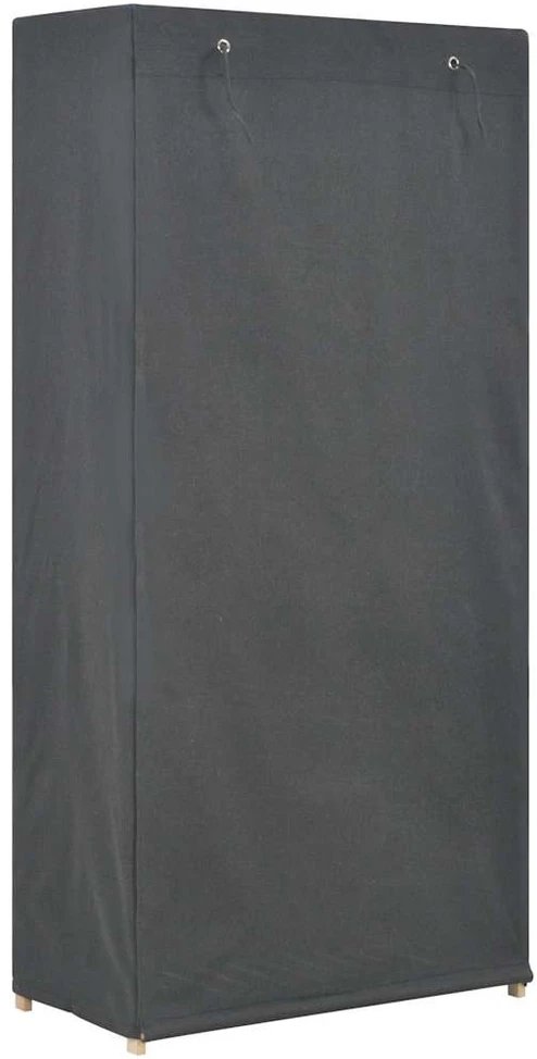Drabužių spinta, pilkos sp., 79x40x170cm, audinys, 3 lent.