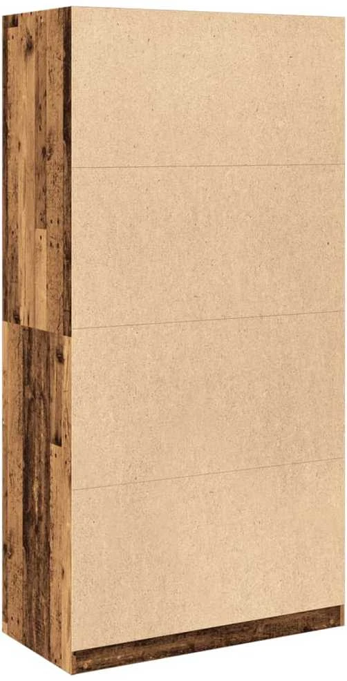 Drabužių spinta, sendintos medienos, 100x50x200cm, MDP