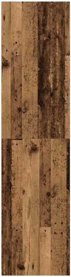 Drabužių spinta, sendintos medienos, 100x50x200cm, MDP