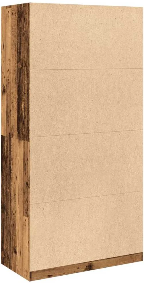 Drabužių spinta, sendintos medienos, 100x50x200cm, MDP