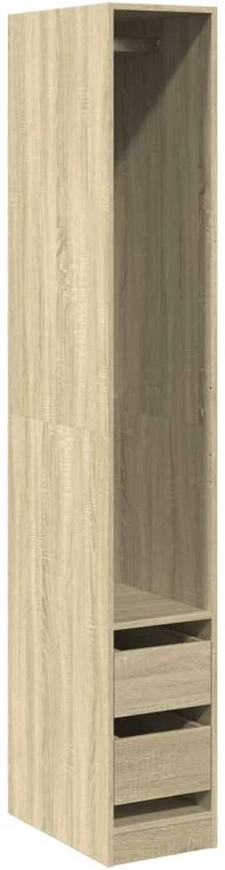Drabužių spinta, sonoma ąžuolo, 30x50x200cm, apdirbta mediena