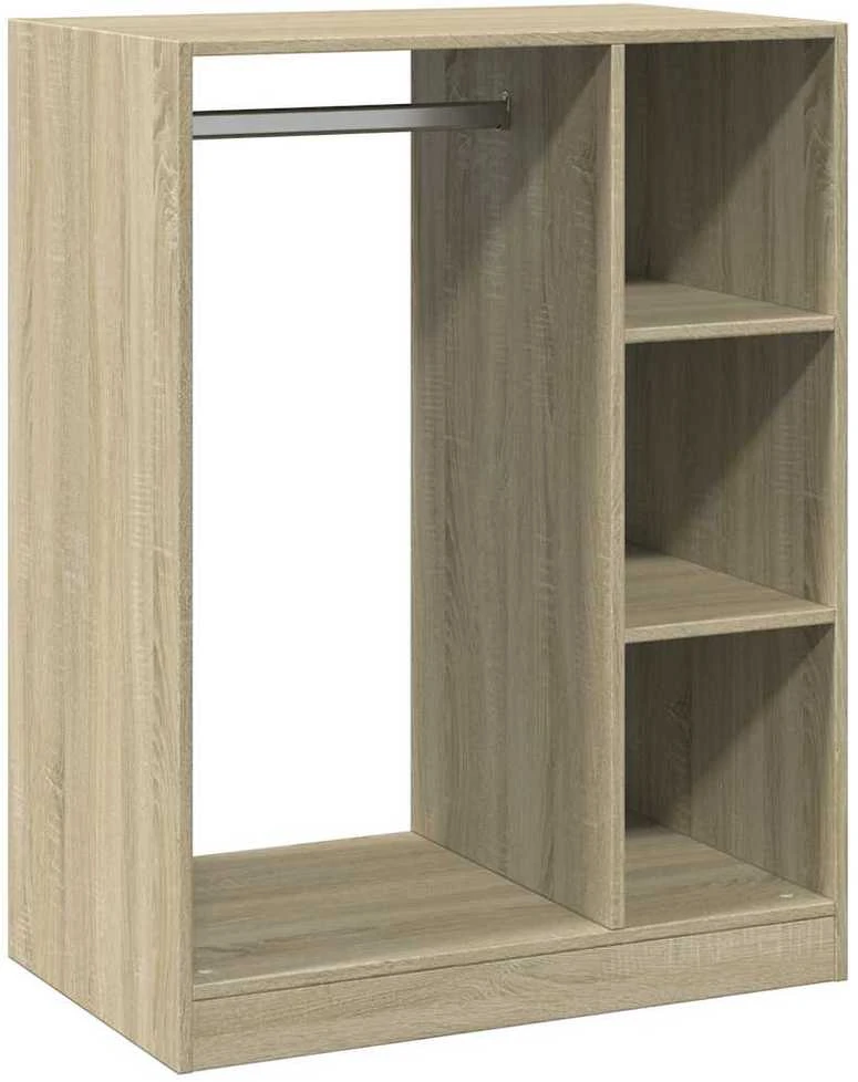 Drabužių spinta, sonoma ažuolo, 77x48x102cm, apdirbta mediena