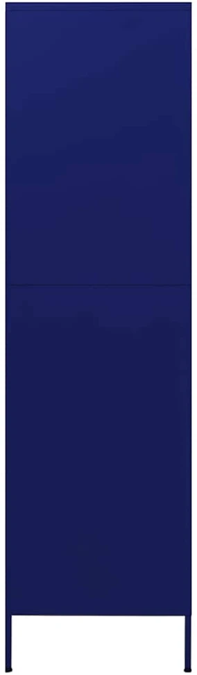 Drabužių spinta, tamsiai mėlyna, 90x50x180cm, plienas