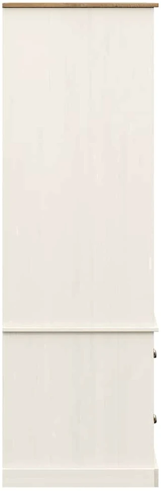 Drabužių spinta VIGO, balta, 90x55x176cm, pušies masyvas