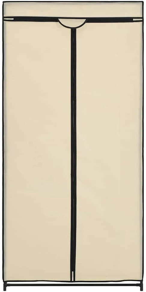 Drabužių spintos, 2vnt., kreminės, 75x50x160cm