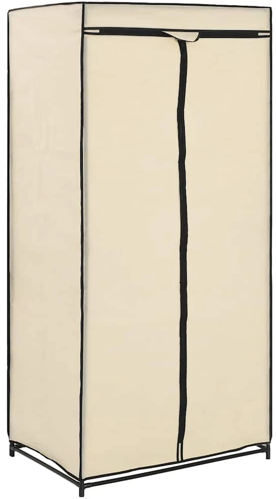 Drabužių spintos, 2vnt., kreminės, 75x50x160cm