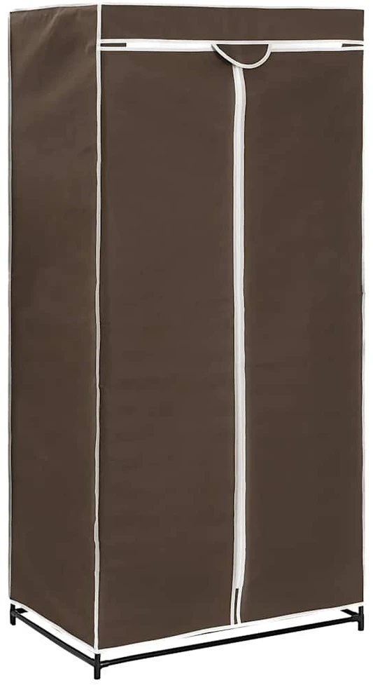 Drabužių spintos, 2vnt., rudos, 75x50x160cm