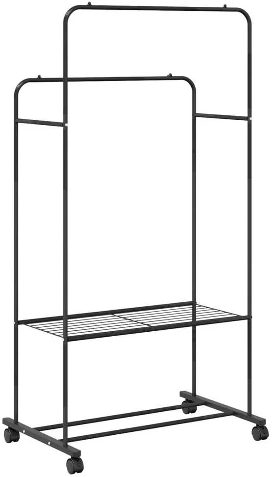 Drabužių stovas Juoda 80 x 53 x 156 cm