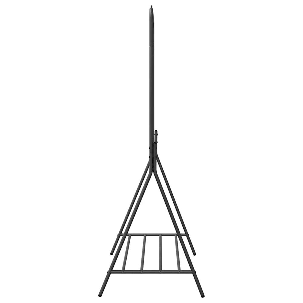 Drabužių stovas su saugykla Juoda 100 x 56 x 154 cm Plienas