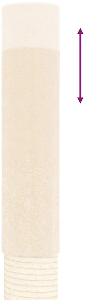 Draskyklė katėms iki lubų, kreminės spalvos, 277–303cm