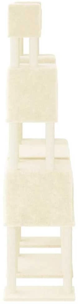 Draskyklė katėms su stovais iš sizalio, kreminės spalvos, 199cm