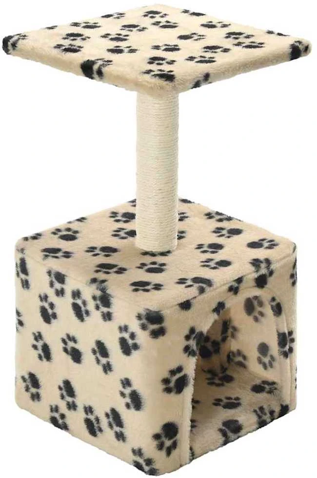 Draskyklė katėms su stovu iš sizalio, 55 cm, smėlio sp. pėdut.
