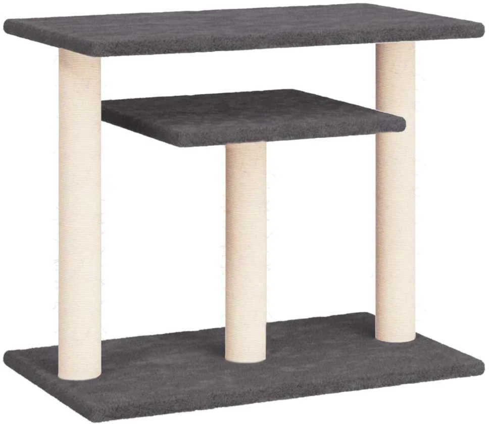 Draskymo stovai katėms su platformomis, tamsiai pilki, 62,5cm
