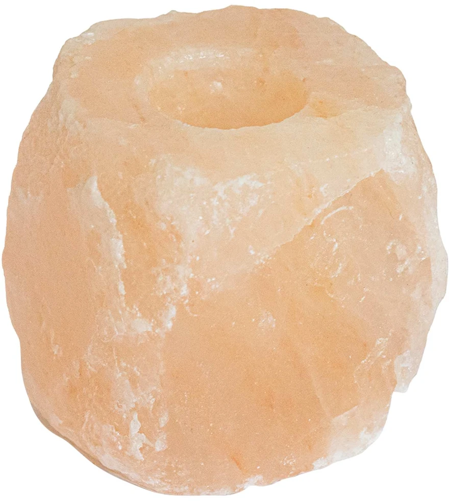 Druskos akmens tealight laikikliai 4 vnt. Rožinė Druskos akmuo