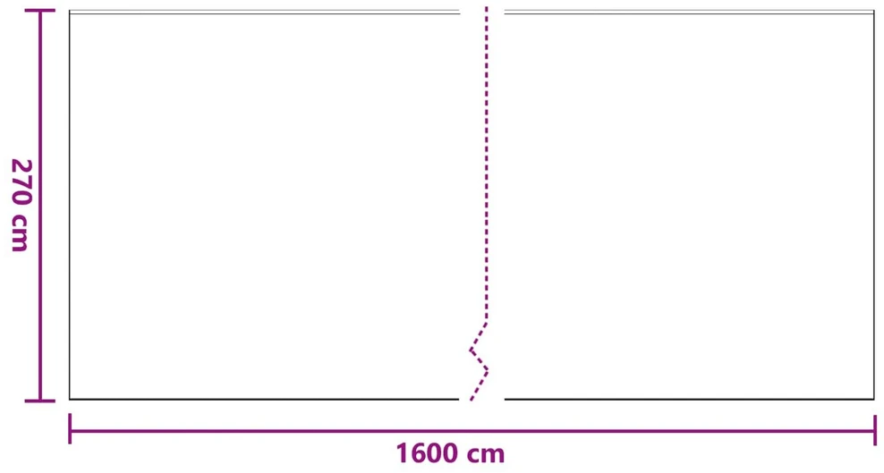 Dulkių lapas su klijuojama juosta 6 vnt. Skaidrus 270 x 1600 cm