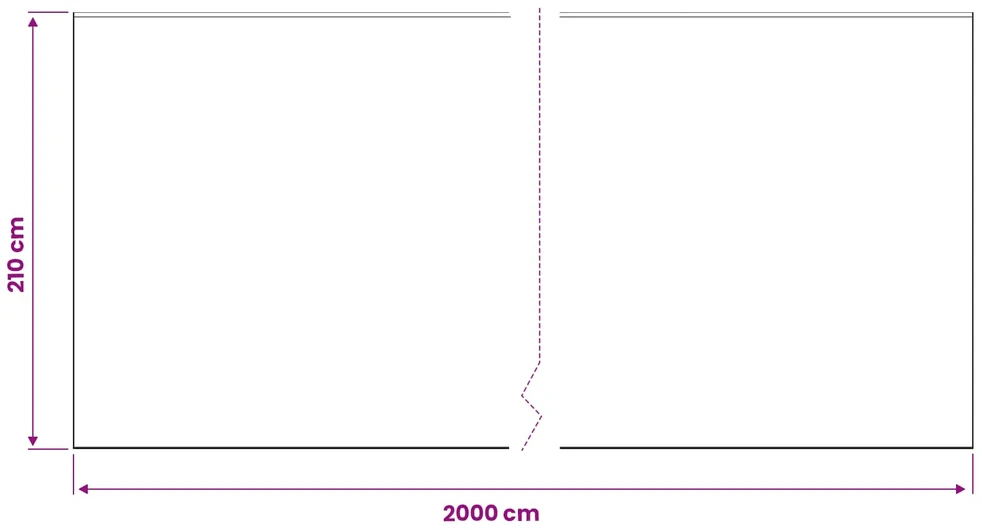 Dulkių lapas su klijuojama juosta 6 vnt. Skaidrus 210 x 2000 cm