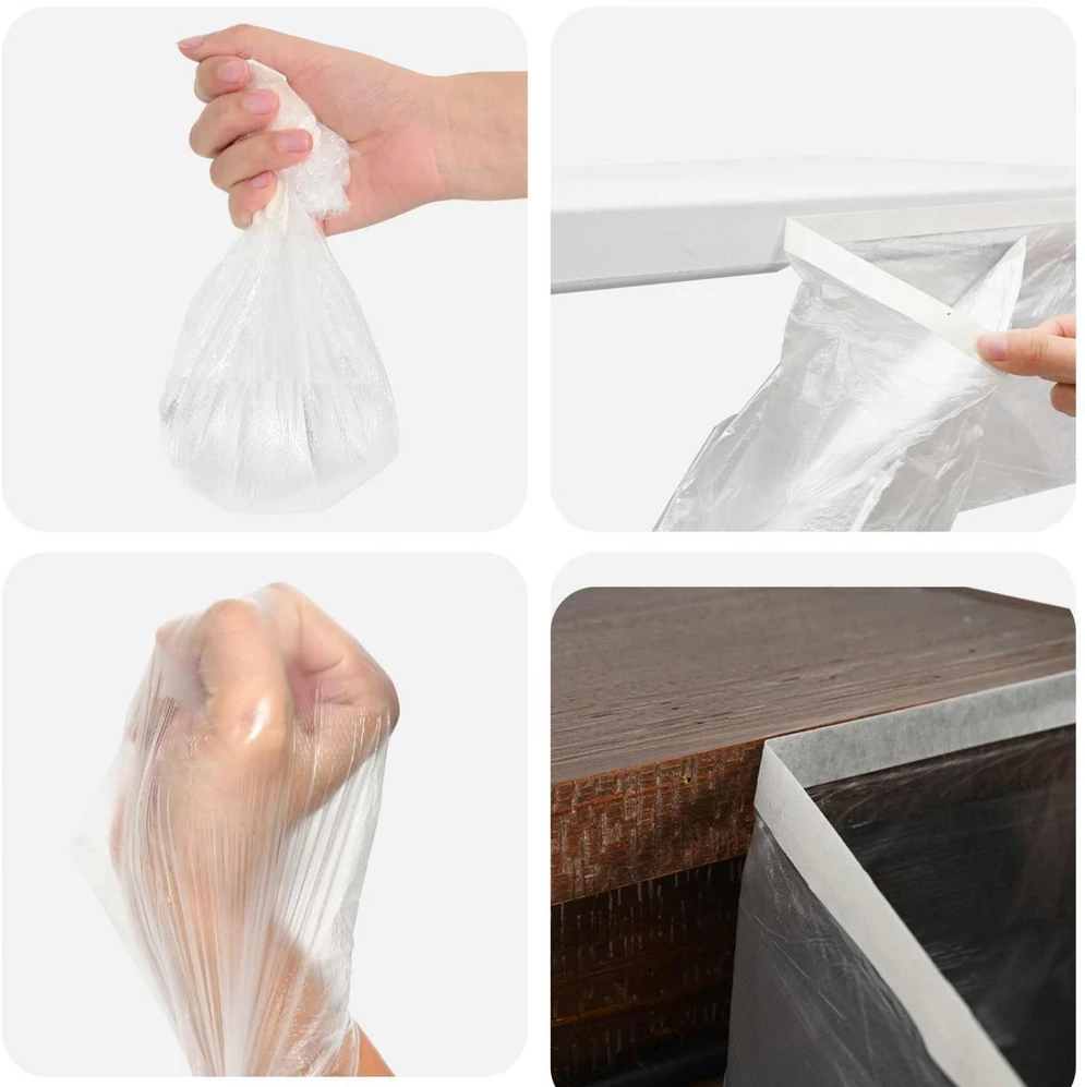 Dulkių lapas su lipnia juosta 6 vnt. Skaidrus 30 x 3300 cm HDPE