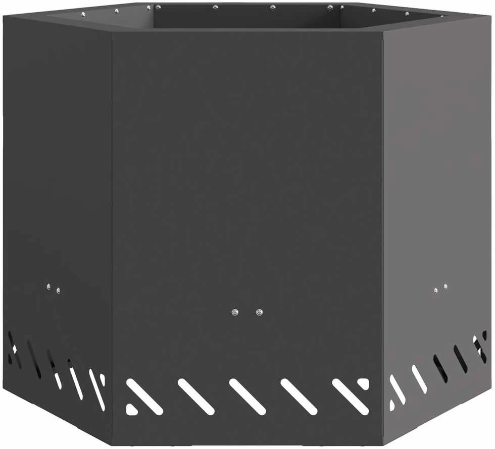 Be dūmų ugnies dubuo Atmosferos poveikiui atsparus plienas