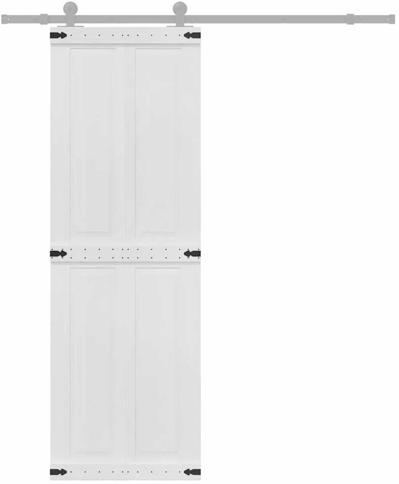 Tvarto durys CORONA 70 x 210 cm Pušies medienos masyvas Balta