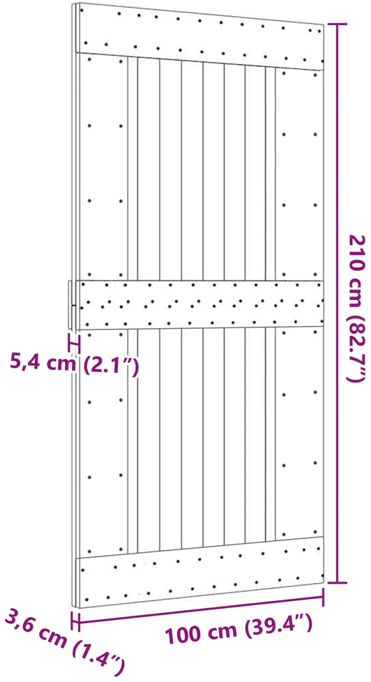 Duris NARVIK 100 x 210 cm Natūrali
