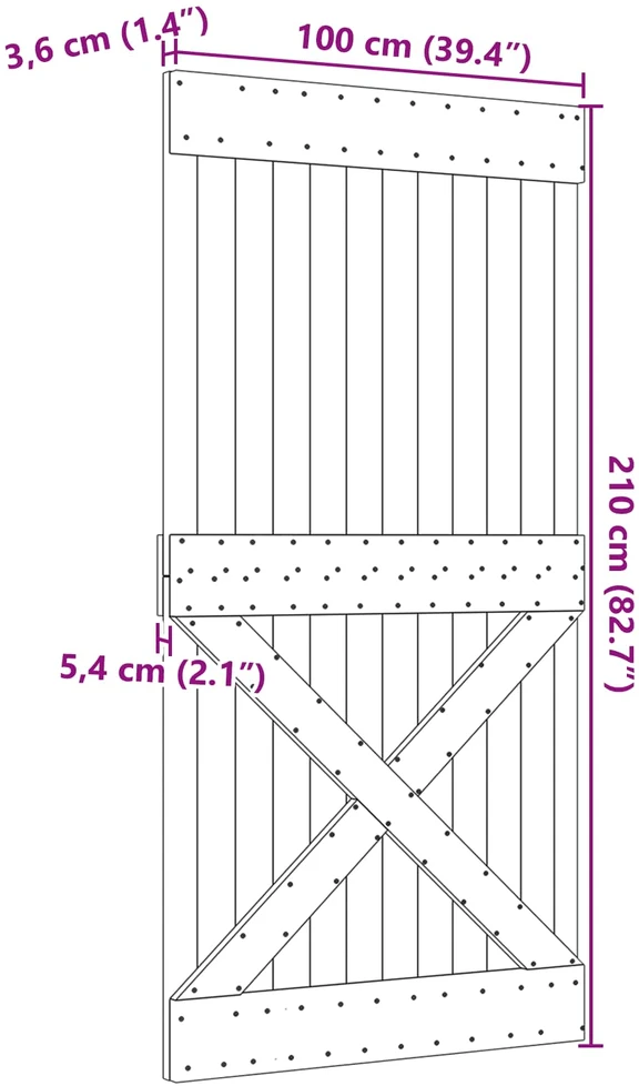 Duris NARVIK 100 x 210 cm Natūrali