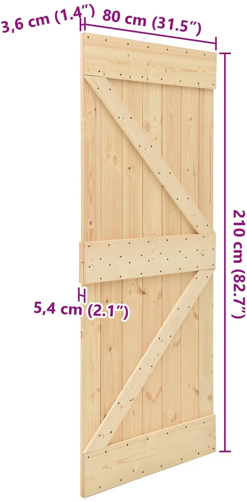 Duris NARVIK 80 x 210 cm Natūrali