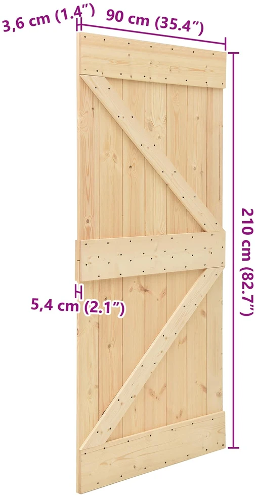 Duris NARVIK 90 x 210 cm Natūrali