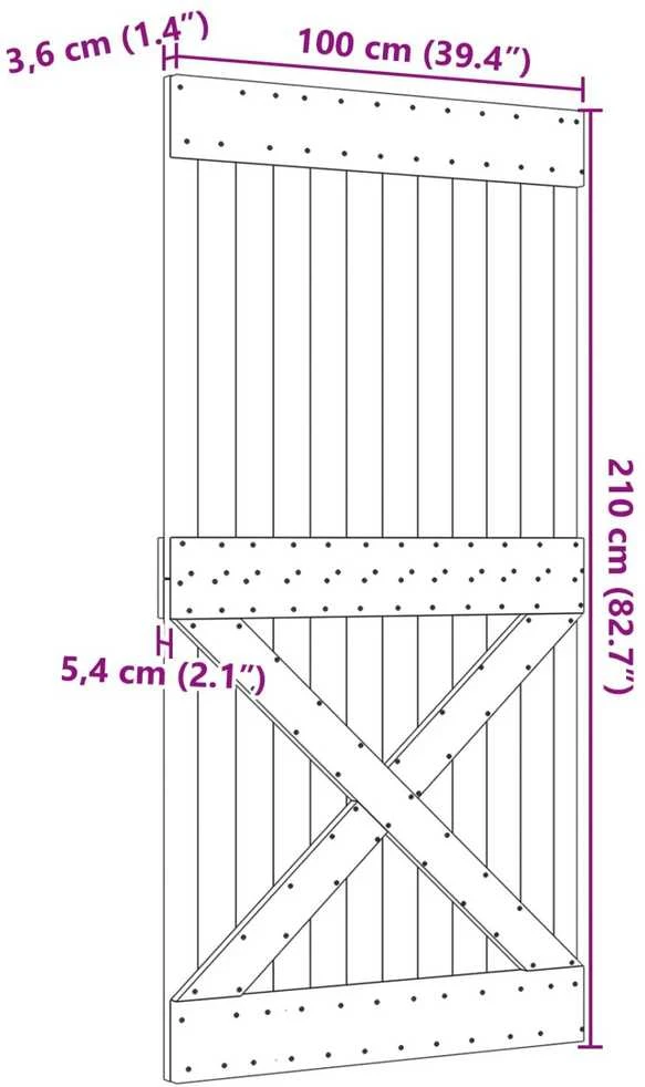 Duris NARVIK 100 x 210 cm Natūrali