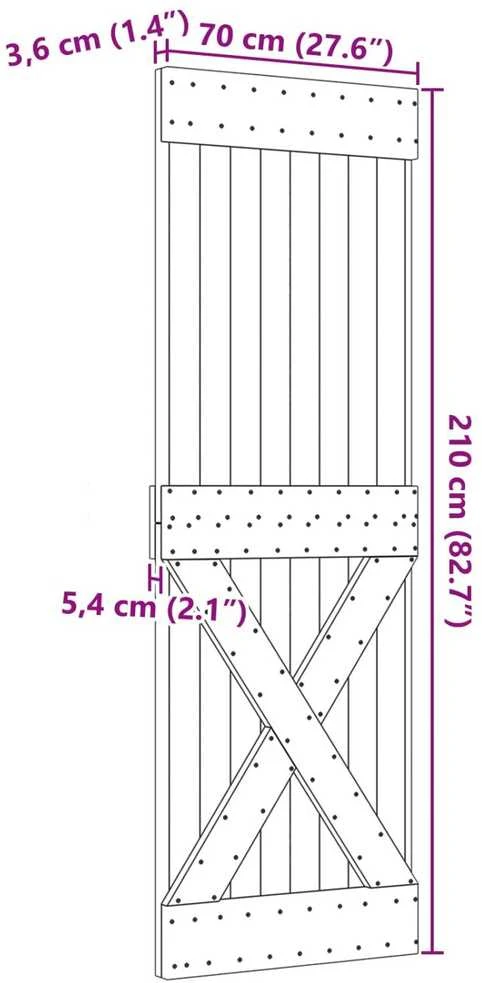 Duris NARVIK 70 x 210 cm Natūrali