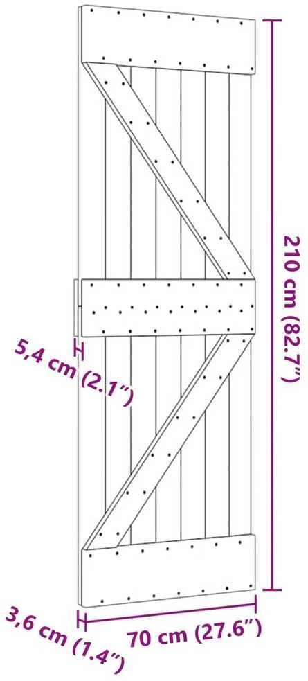 Duris NARVIK 70 x 210 cm Natūrali