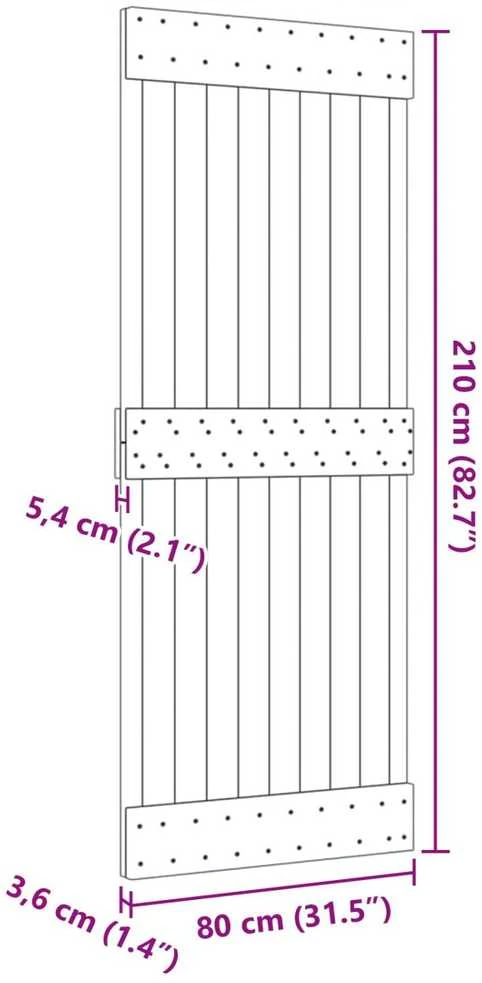 Duris NARVIK 80 x 210 cm Natūrali