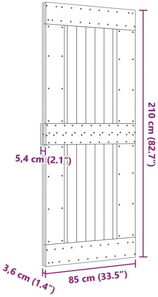 Duris NARVIK 85 x 210 cm Natūrali