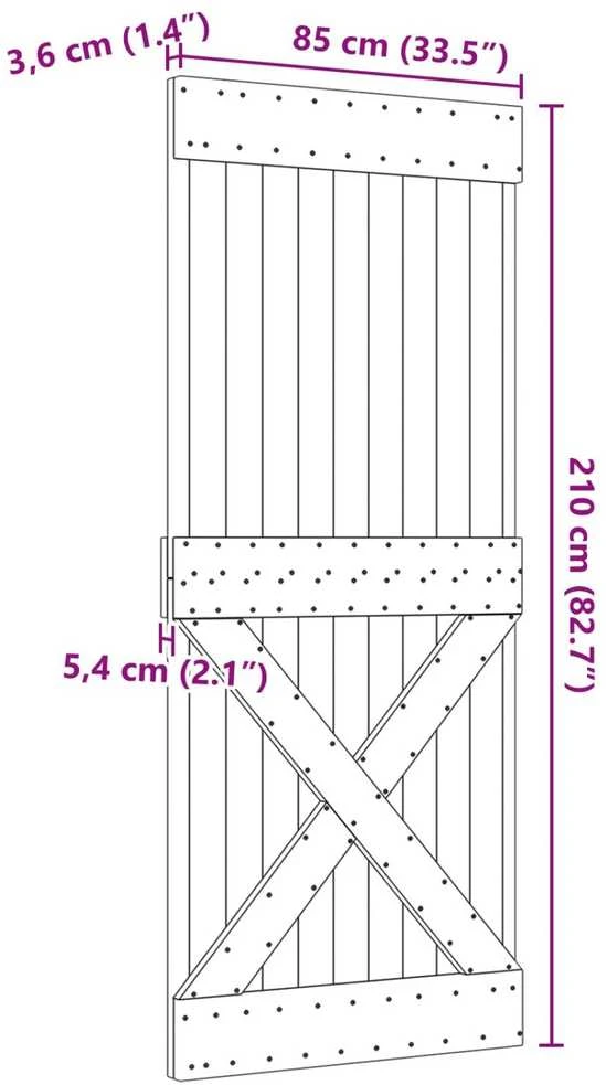 Duris NARVIK 85 x 210 cm Natūrali