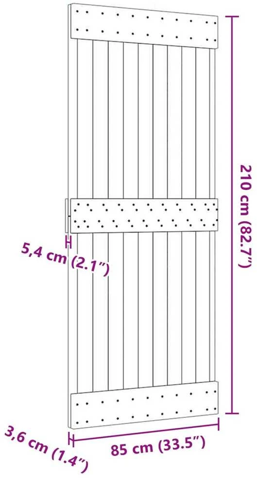 Duris NARVIK 85 x 210 cm Natūrali